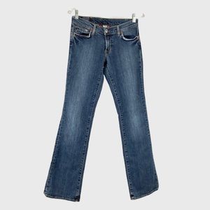 Lucky Brand Womens Sundown Arch Boot Cut Jeans Low Rise Stretch Cotton size 2 26